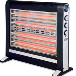 DCG Eltronic SA9724 stufetta elettrica Stufetta al quarzo Interno Nero 2400 W